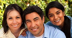Smiling family with healthy teeth
